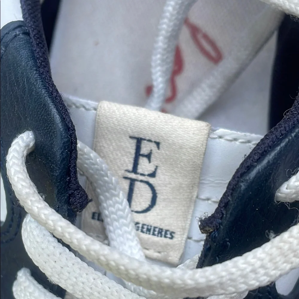 ED - Ellen Stylish Blue and White Sneakers Danby 3 - Picture 2 of 14